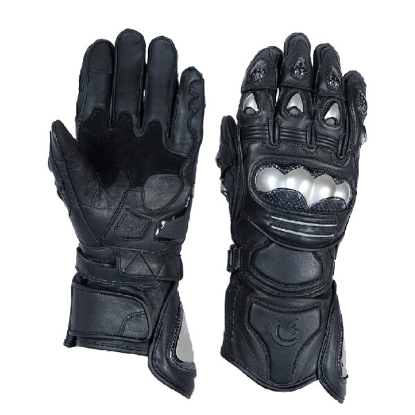 Leather Motorbike Gloves SS-408 by Sambly Sports
