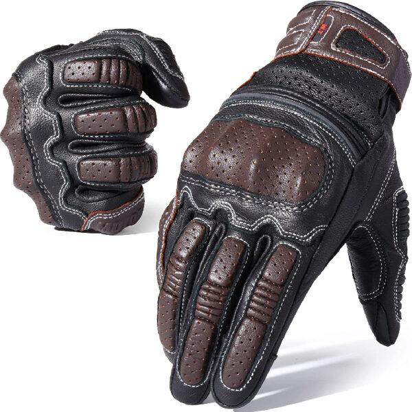 Leather Motorbike Gloves SS-404