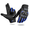 Durable Leather Motorbike Gloves SS-402 by Sambly Sports