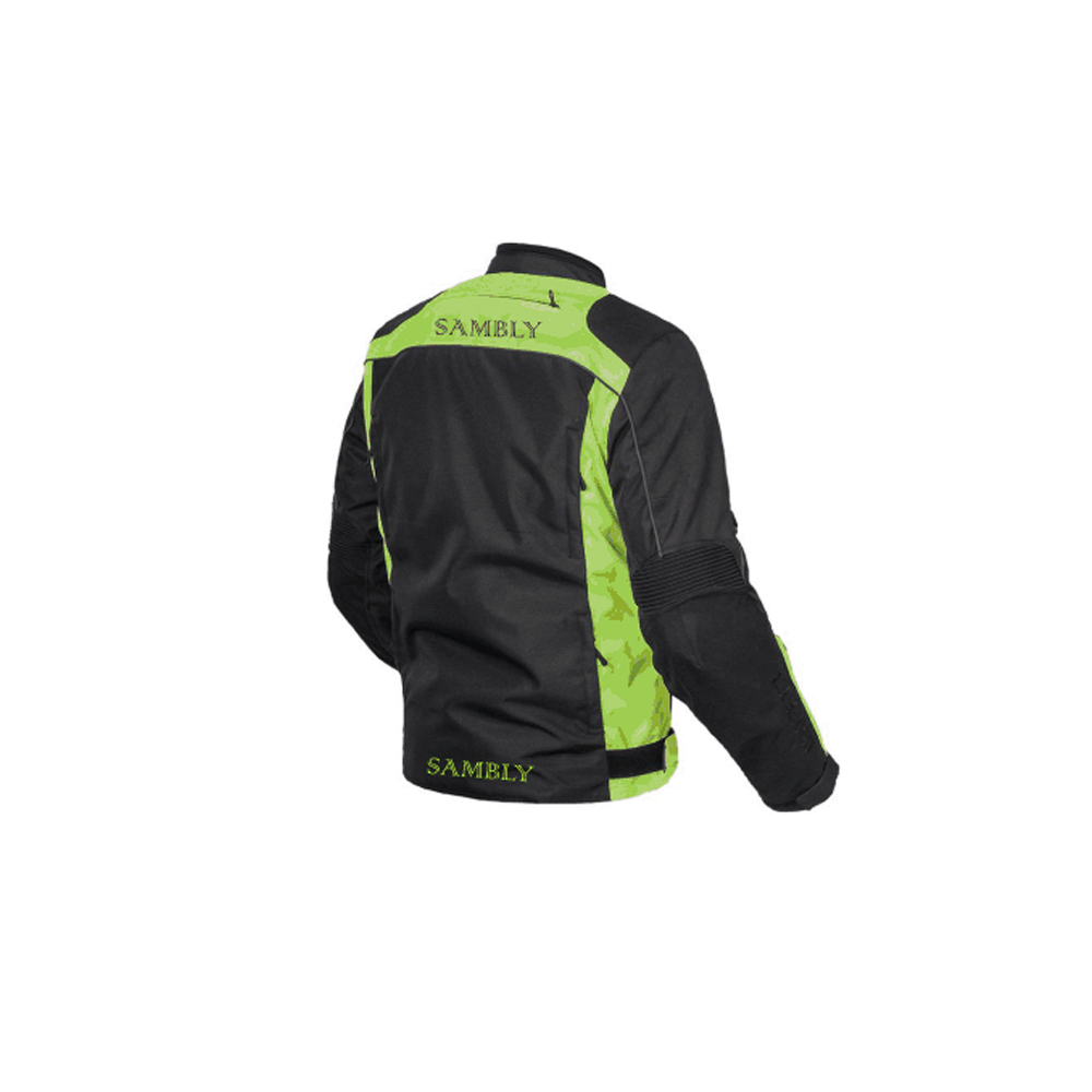 Back View of Customizable Textile Jacket SS-535