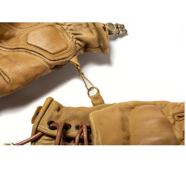 Close-Up view of the Leather Motorbike Gloves SS-407