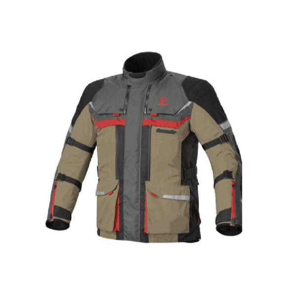 Comprehensive front view of the Textile Jacket SS-542 by Sambly Sports