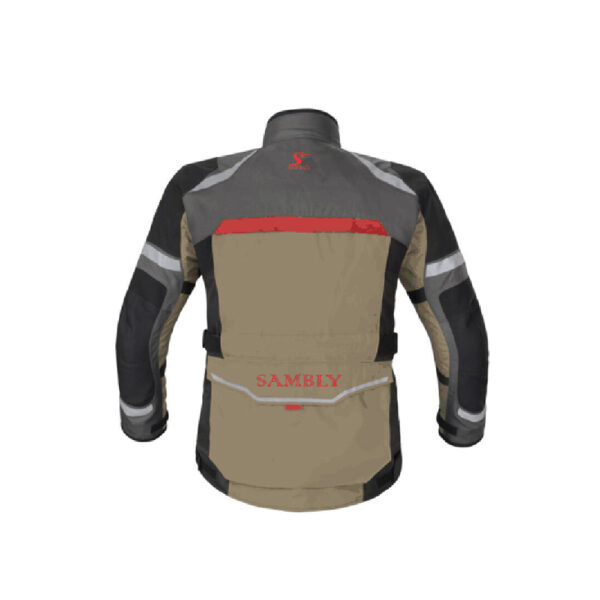 Comprehensive Back Views of the Textile Jacket SS-542 by Sambly Sports