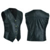 A Comprehensive Display of Front and Back Sides of Our Leather Vest SS-202