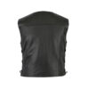 A Comprehensive Display of Back Side of Our Leather Vest SS-204