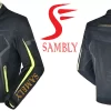 Front and Back view of the Motorbike Textile Jacket SS-502 by Sambly Sports