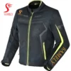 zoomed front view of the Motorbike Textile Jacket SS-502 by Sambly Sports