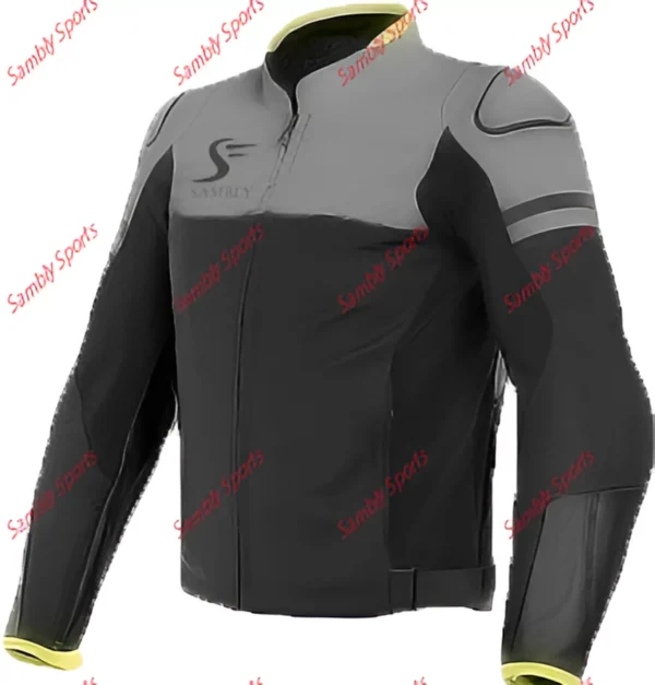 Front view of the Motorbike Textile Jacket SS-504 by Sambly Sports