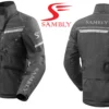 Front and Back view of the Motorbike Textile Jacket SS-505 by Sambly Sports