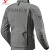 Back view of the Motorbike Textile Jacket SS-506 by Sambly Sports