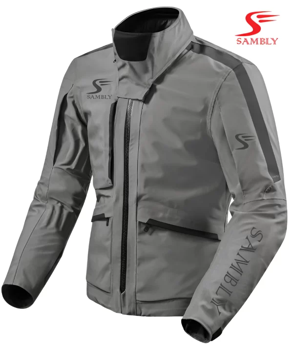 Front view of the Motorbike Textile Jacket SS-506 by Sambly Sports