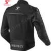 Back view of the Motorbike Leather Jacket SS-507 by Sambly Sports