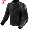 Front view of the Motorbike Leather Jacket SS-507 by Sambly Sports