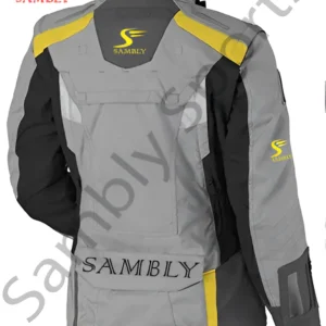 Back view of the Motorbike Textile Jacket SS-508 by Sambly Sports