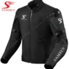 Close-up front view of the Motorbike Racing Textile Jacket SS-519 by Sambly Sports
