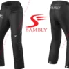 Front and Back View of the Motorbike Textile Pants SS-602 by Sambly Sports