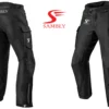 Front and Back View of the Motorbike Textile Pants SS-603 by Sambly Sports