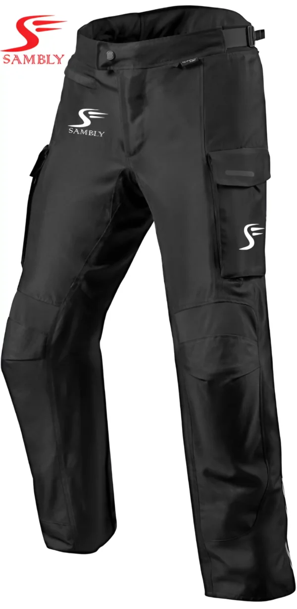 Front View of the Motorbike Textile Pants SS-603 by Sambly Sports