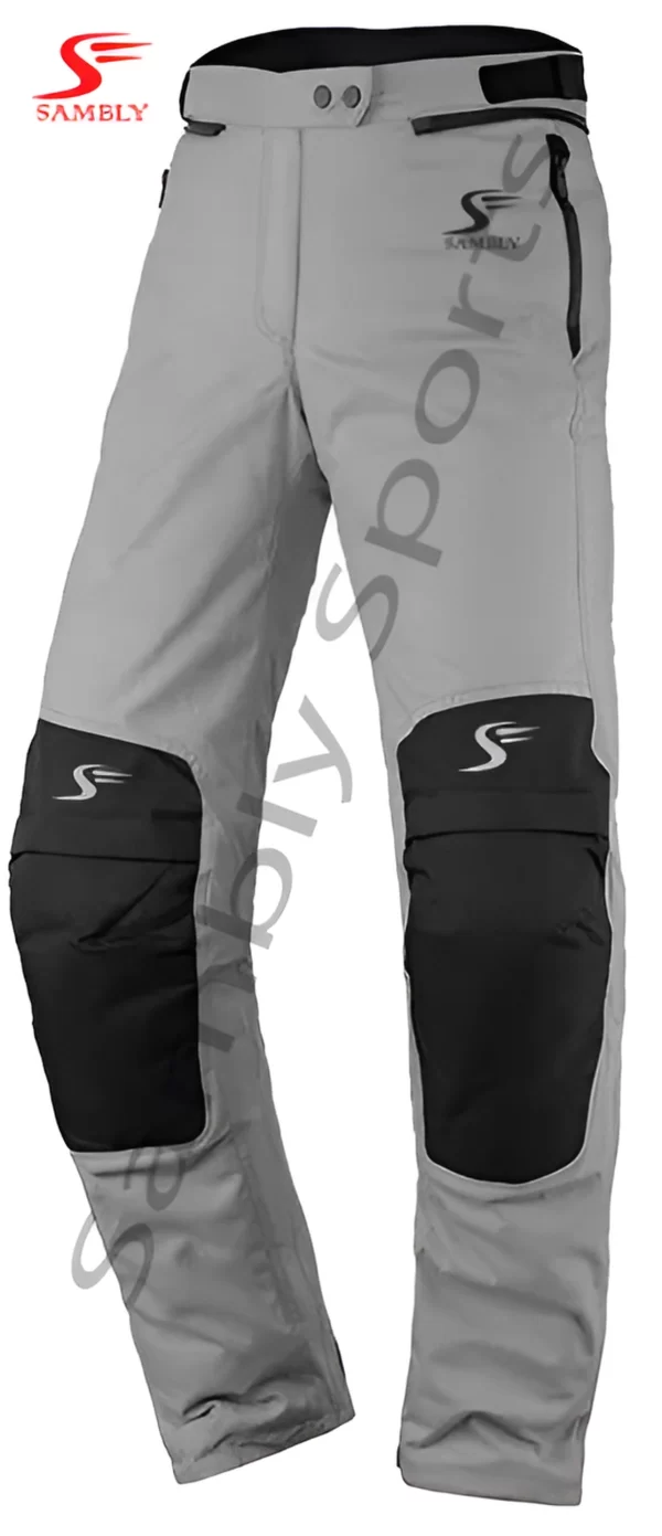 Front View of the Motorbike Textile Pants SS-606 by Sambly Sports