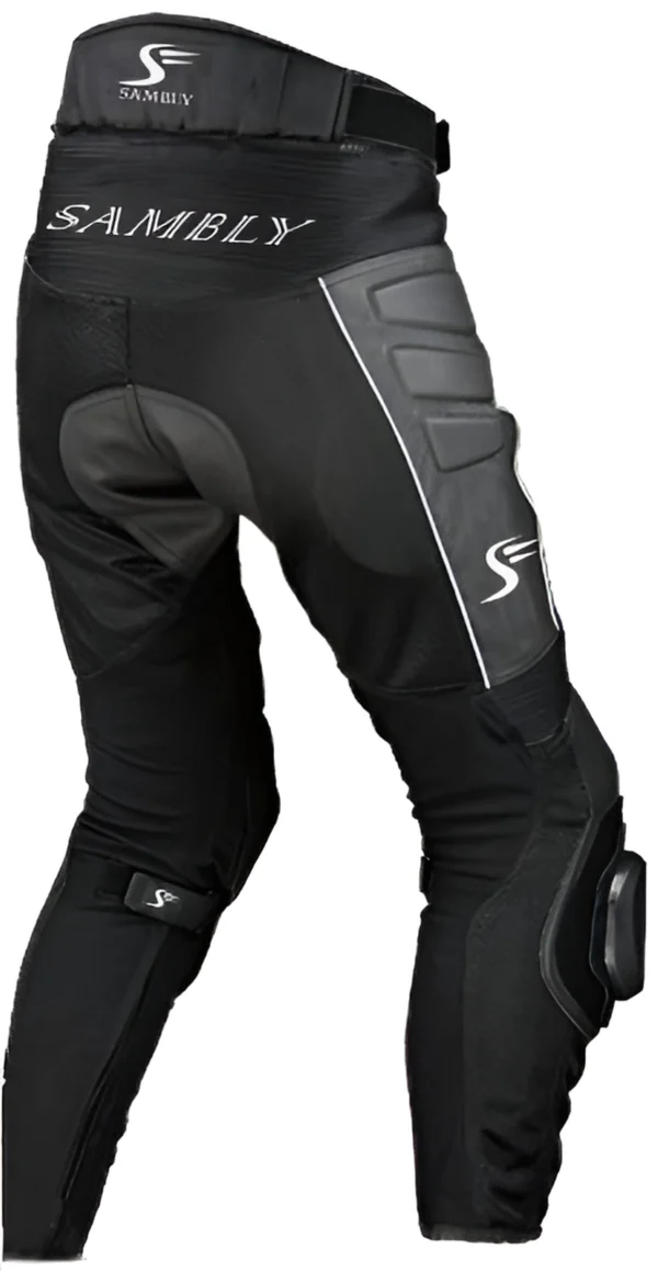 Back View of the Motorbike Textile Pants SS-607 by Sambly Sports