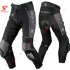 Front and Back View of the Motorbike Textile Pants SS-607 by Sambly Sports