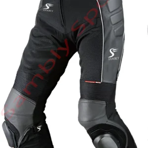 Front View of the Motorbike Textile Pants SS-607 by Sambly Sports