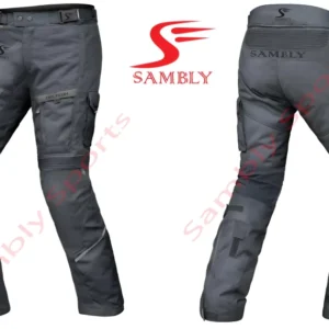 Front and Back View Motorbike Textile Pants SS-609 by Sambly Sports