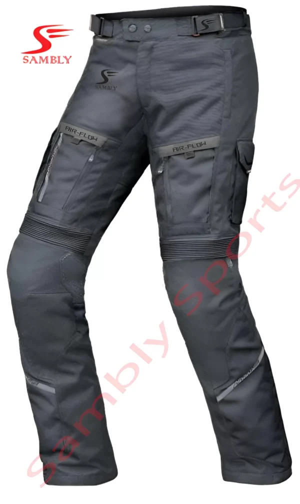 Front View Motorbike Textile Pants SS-609 by Sambly Sports