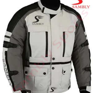 Close-up view of the Textile jacket SS-513 by Sambly Sports