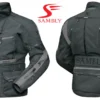 Front and Back view of the Motorbike Textile Jacket SS-514 by Sambly Sports