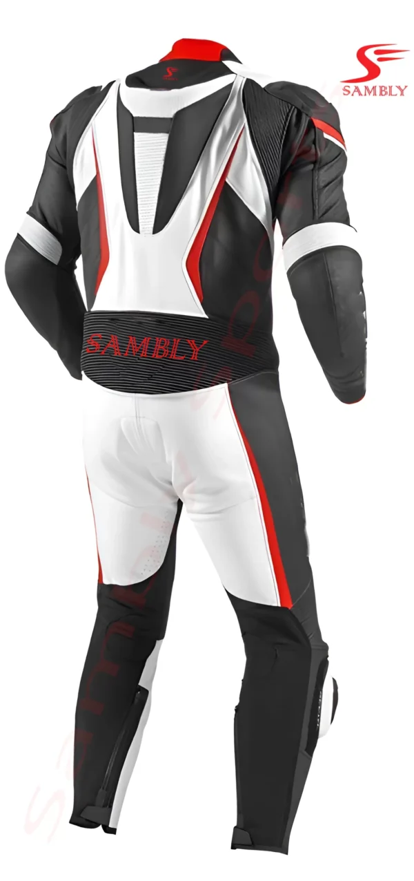 Back Side of the Motorbike Leather Suit SS-112 by Sambly Sports